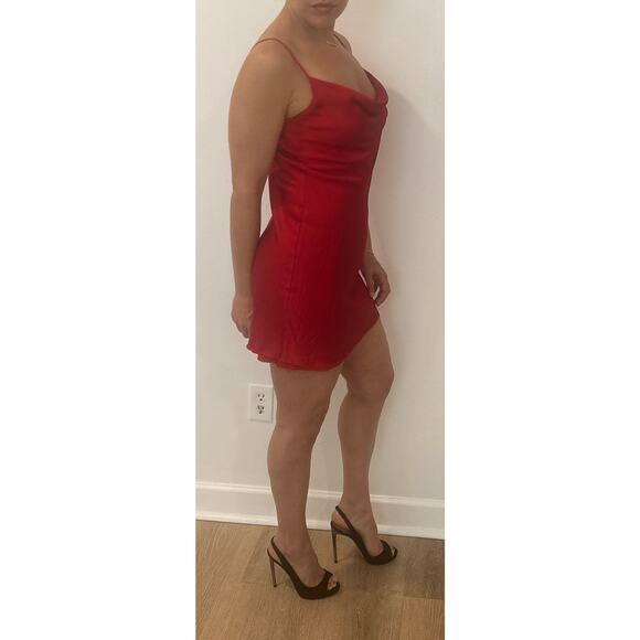 Micheal Kors women's Red Sexy Vintage 90's Mini Dress Size 4 Size 2 - Picture 4 of 8